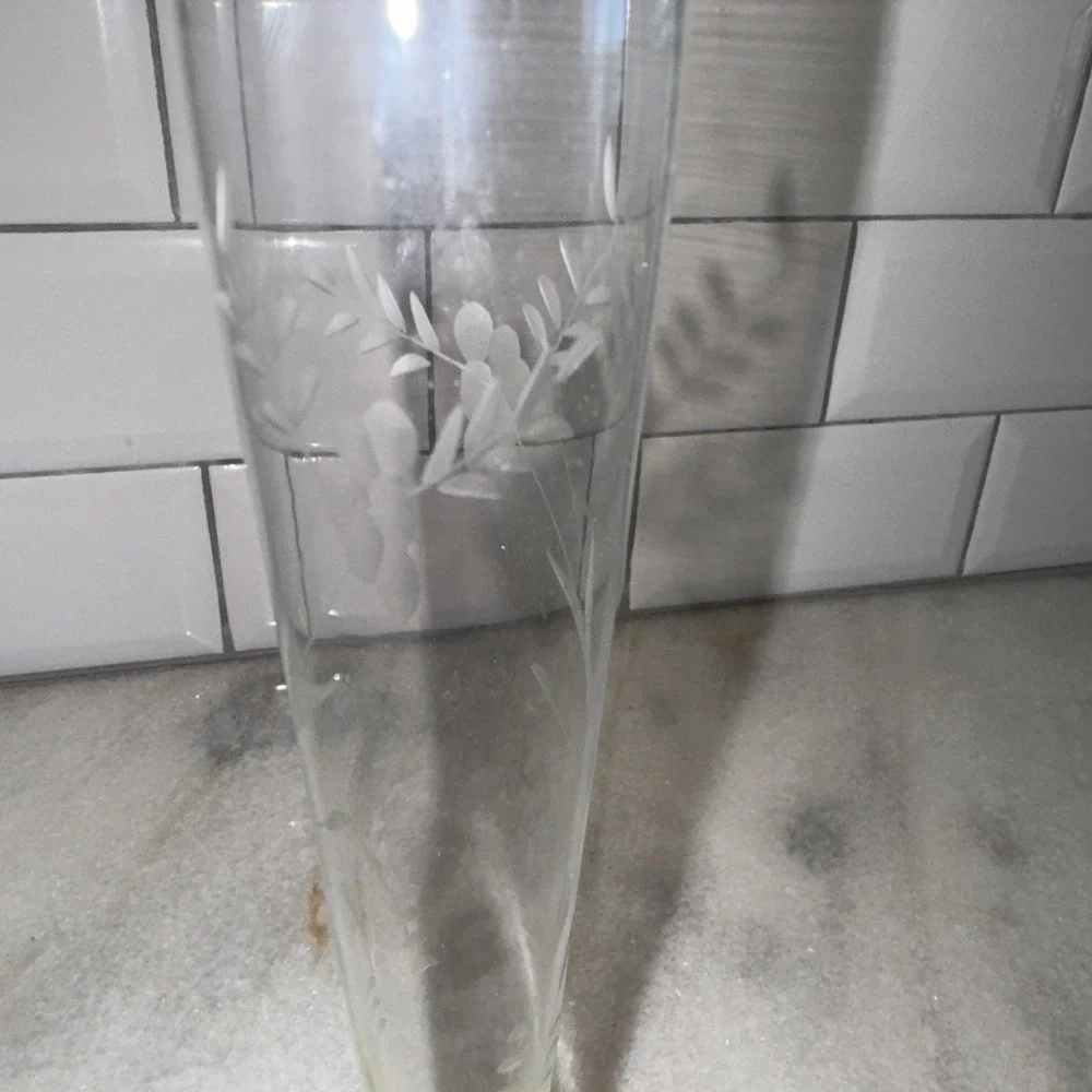 Vintage Duchin Creation Sterling Silver‎ Weighted Base Floral Etched Bud Vase